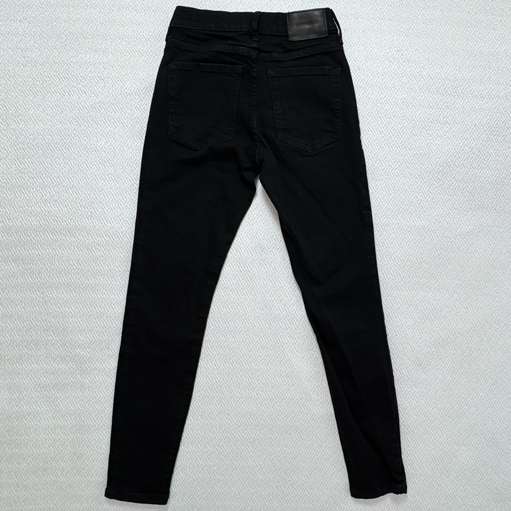 Everlane Mid Rise Skinny Ankle Jeans in Black, Women's Size 25 L26 - Picture 4 of 11